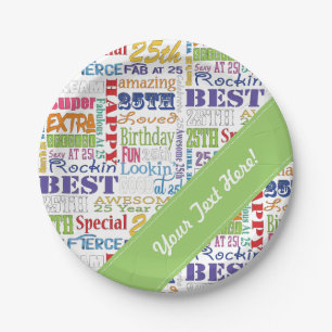 Prato De Papel Presentes originais e do Special 25os da festa de