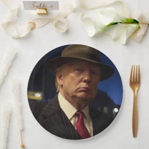 Prato De Papel Presidente Americano Donald Trump Padrinho
