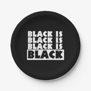Prato De Papel Preto é Preto
