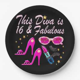 PRATO DE PAPEL PRIMA DONNA, 16 ANOS