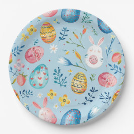 Prato De Papel Primavera Bloom Páscoa 4