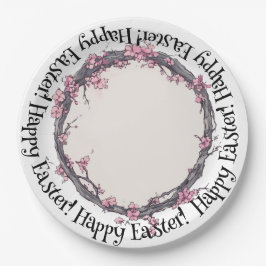 Prato De Papel Primavera na plantação do Flor de Cereja,