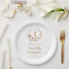 Prato De Papel Primeira Comunhão