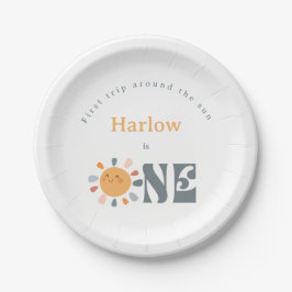 Prato De Papel Primeira viagem ao redor do sol