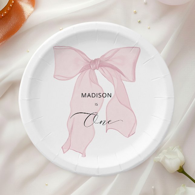 Prato De Papel Primeiro aniversario Arco azul (Criador carregado)