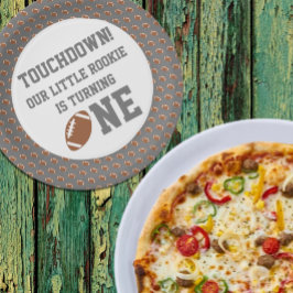 Prato De Papel Primeiro aniversario de futebol