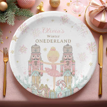 Primeiro aniversario Rosa Nutcracker Winter Oneder