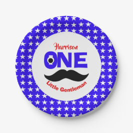 Prato De Papel primeiro aniversario Um Pequeno Cavalheiro Persona