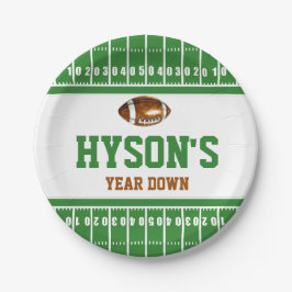 Prato De Papel Primeiro Ano de Redução | Festa de primeiro aniver