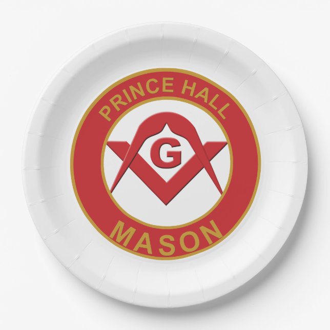 Prato De Papel Prince Hall Mason (Frente)