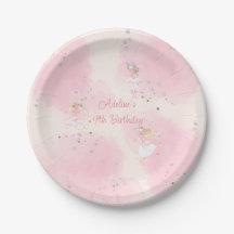 Princesa Ballerina Birthday Paper Party Plates
