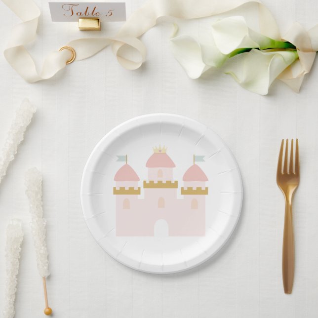 Prato De Papel Princesa Castle Birthday Bunting (Casamento)