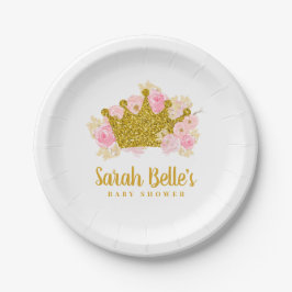Prato De Papel Princesa Fairytale Chá de fraldas