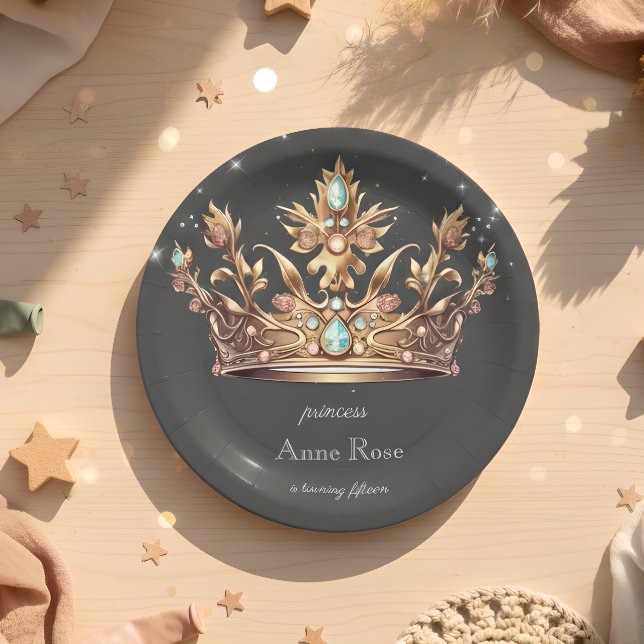 Prato De Papel Princesa Real Birthday (Criador carregado)