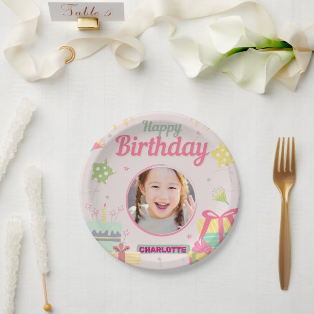 Prato De Papel princess birthday (Casamento)