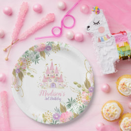 Prato De Papel Princess Castle Favor Tags
