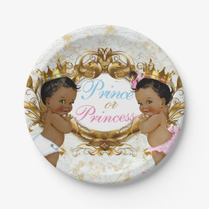 Prato De Papel Príncipe & princesa africanos Elegante Género