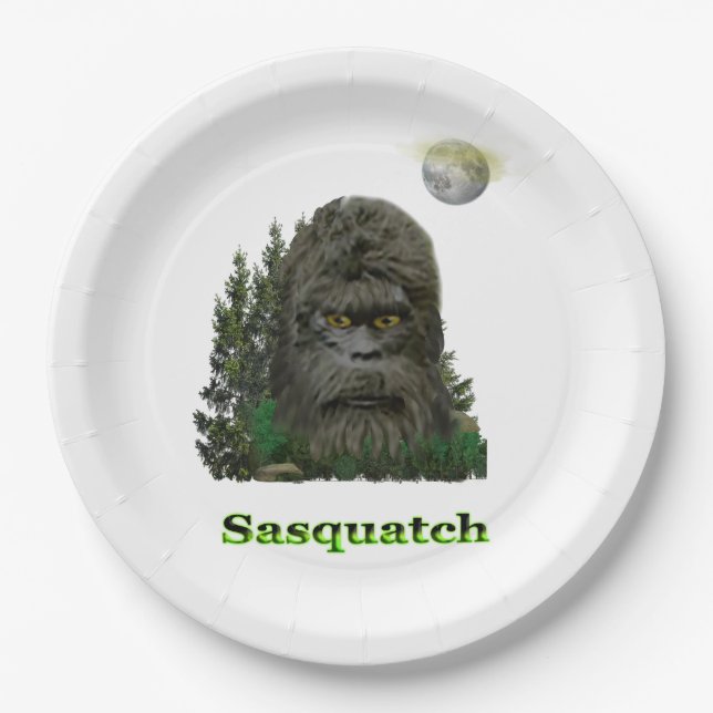 Prato De Papel Produtos de sasquatch (Frente)
