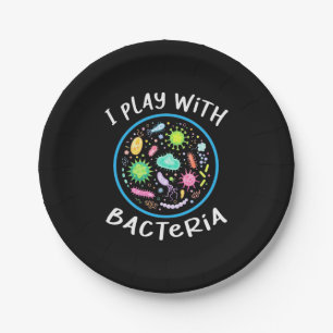 Prato De Papel Professor de Ciências em Microbiologia