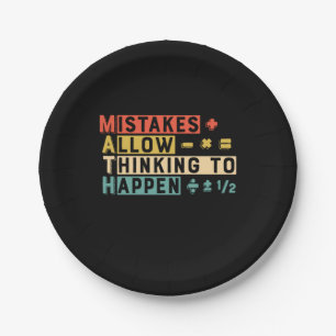 Prato De Papel Professora De Matemática Pensando Em Acontecer