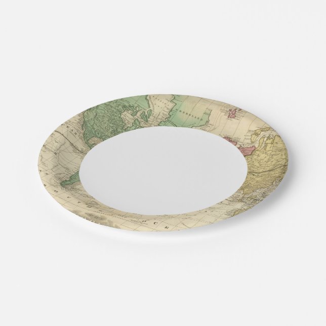 Prato De Papel Projeção mundial de mercadores 2 (Inclinado)