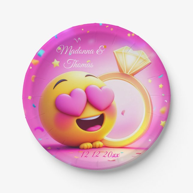 Prato De Papel Proposta feliz (Frente)