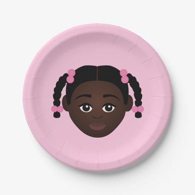 Prato De Papel #Proud2BNaturalMe Choose-My-Complexion Aniversário (Frente)