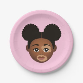 Prato De Papel #Proud2BNaturalMe Choose-My-Complexion Aniversário