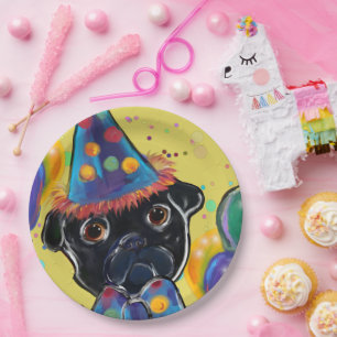 Prato De Papel Pug