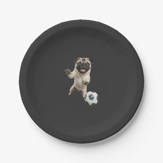 Prato De Papel Pug   (Frente)