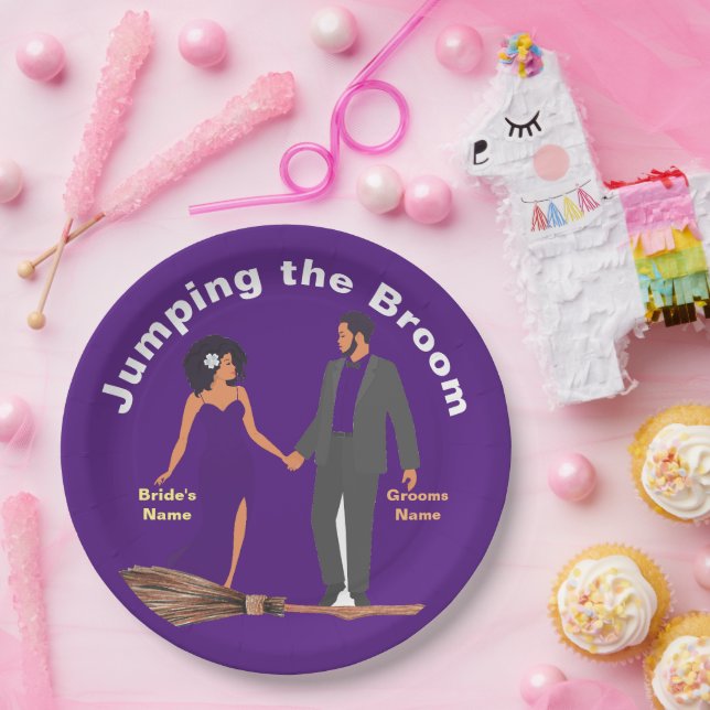 Prato De Papel Pulando a Vassoura (Festa)