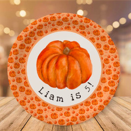 Prato De Papel Pumpkin