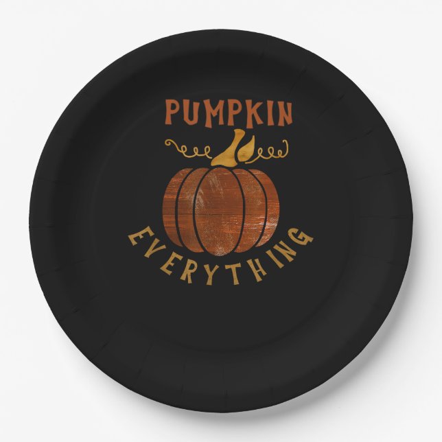 Prato De Papel Pumpkin All Love Quall Pumpkin Spice (Frente)