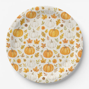 Prato De Papel Pumpkin Bonito Ação de Graças