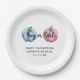 Prato De Papel Pumpkin gênero revela