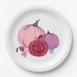 Prato De Papel Pumpkin para falar sobre placas de papel