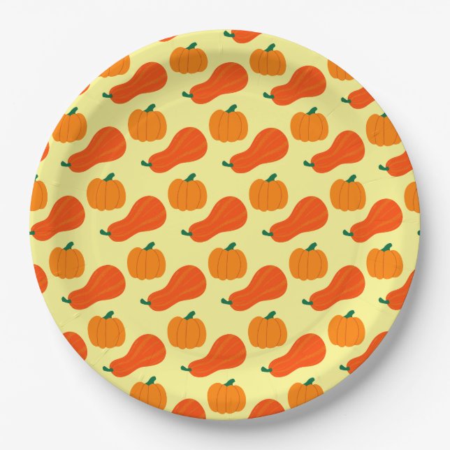 Prato De Papel Pumpkin Pi (Frente)