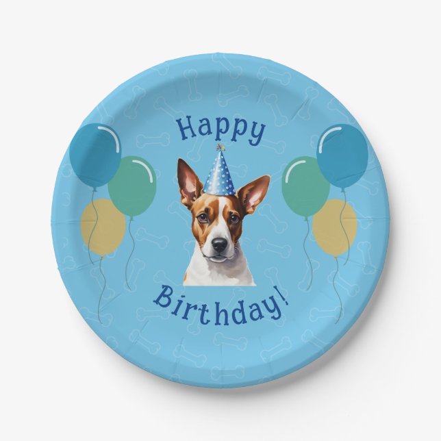 Prato De Papel Puppy Dog Birthday (Frente)