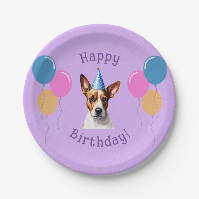 Prato De Papel Puppy Dog Birthday (Frente)