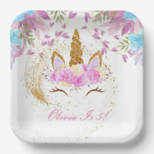 PÚPULO DOURADO DE PINCO DE ANIVERSÁRIO UNICORN