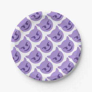 Prato De Papel Purple Devil Emoji