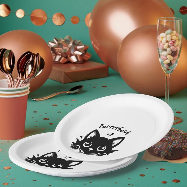 Prato De Papel Purrrrfect (Múltiplo)