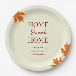 Prato De Papel Queda Casa Doce Casa Aberta Uso Doméstico