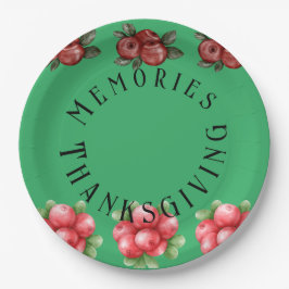 Prato De Papel Queda de Ação de Graças