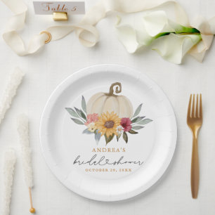 Prato De Papel Queda Verde Abóbora Chá de panela de girassol