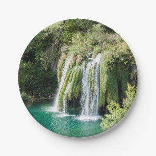 Prato De Papel Quedas de água no Parque Nacional de Plitvice - C