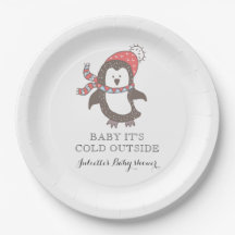 Querida, é fria fora do Chá de fraldas de papel