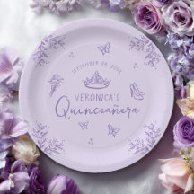 Quinceanera da Lavanda Roxa Personalizada
