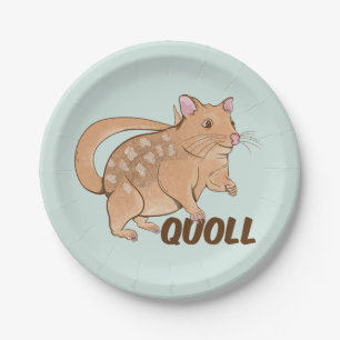 Prato De Papel Quoll Marsupial Australiano