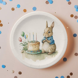Prato De Papel Rabbit Peter Party Paper Plates